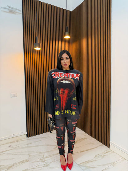 CORDINATO CREATIVE NERO