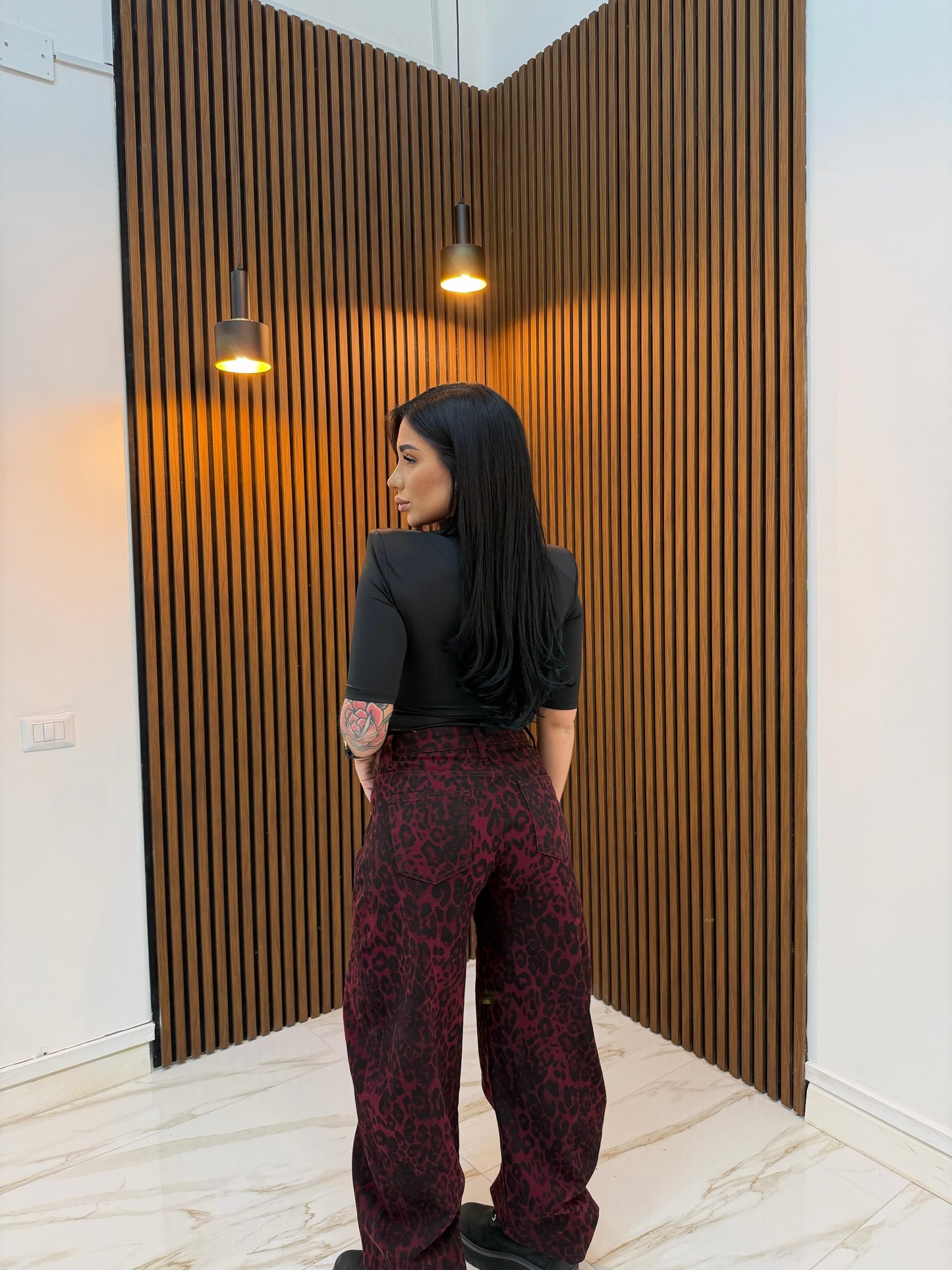 BODY CON SPALLINE NERO