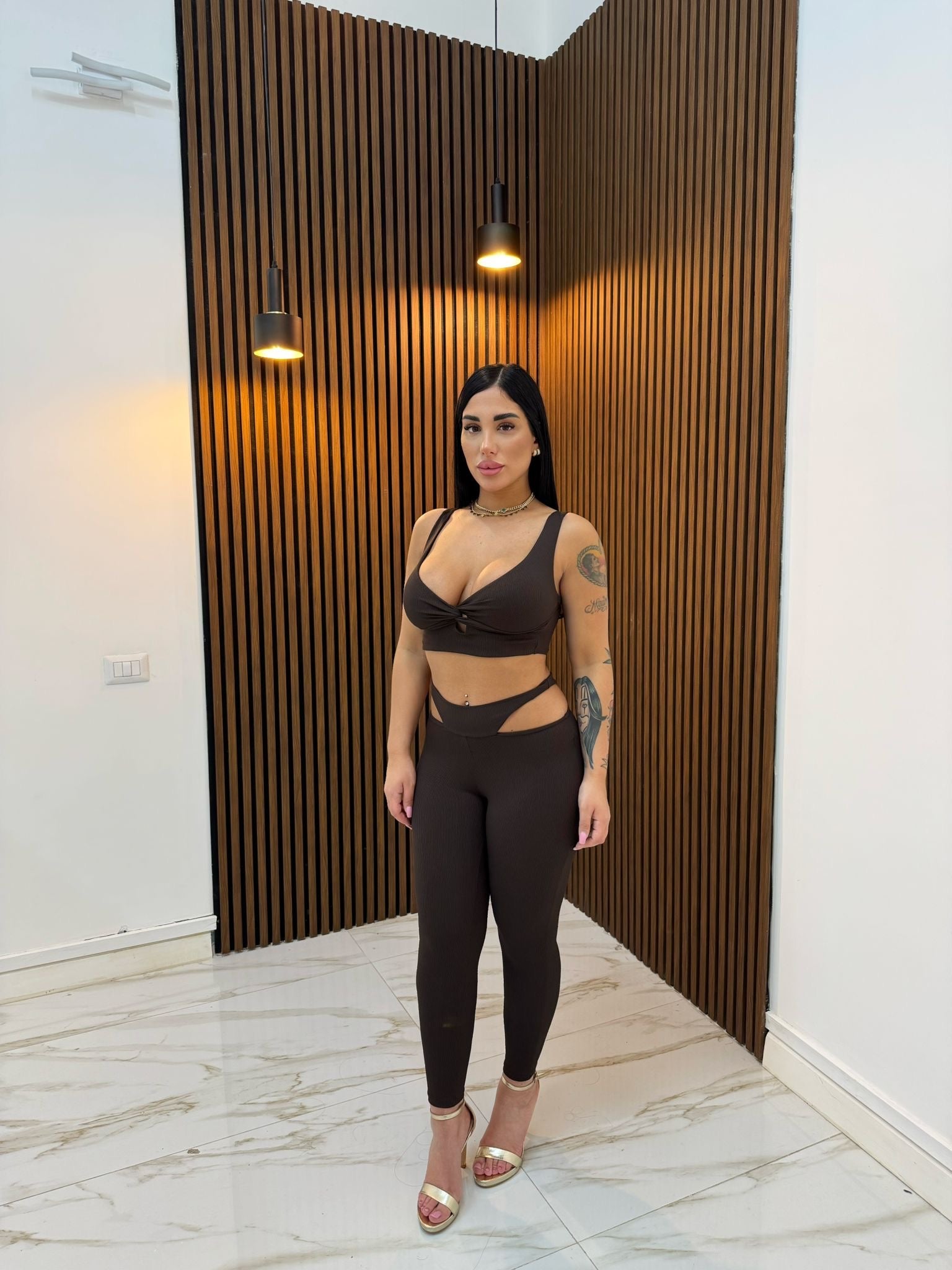 CORDINATO CHLOE MARRONE