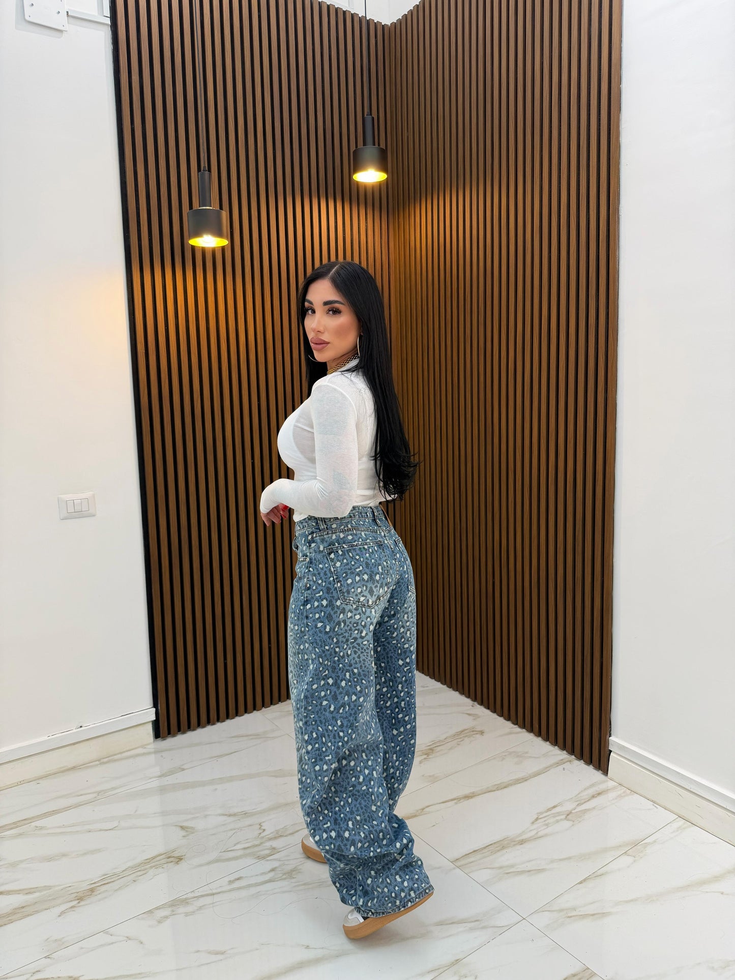 JEANS MACULATO WHITE