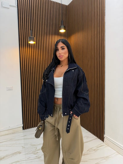 GIACCA IN DENIM SCURO