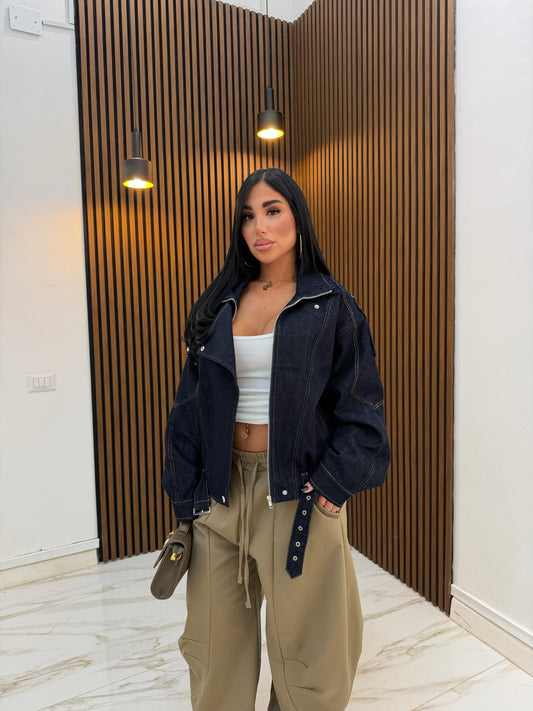 GIACCA IN DENIM SCURO