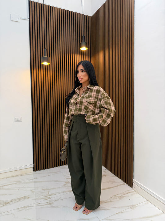 PANTALONE FASCIONE VERDE MILITARE