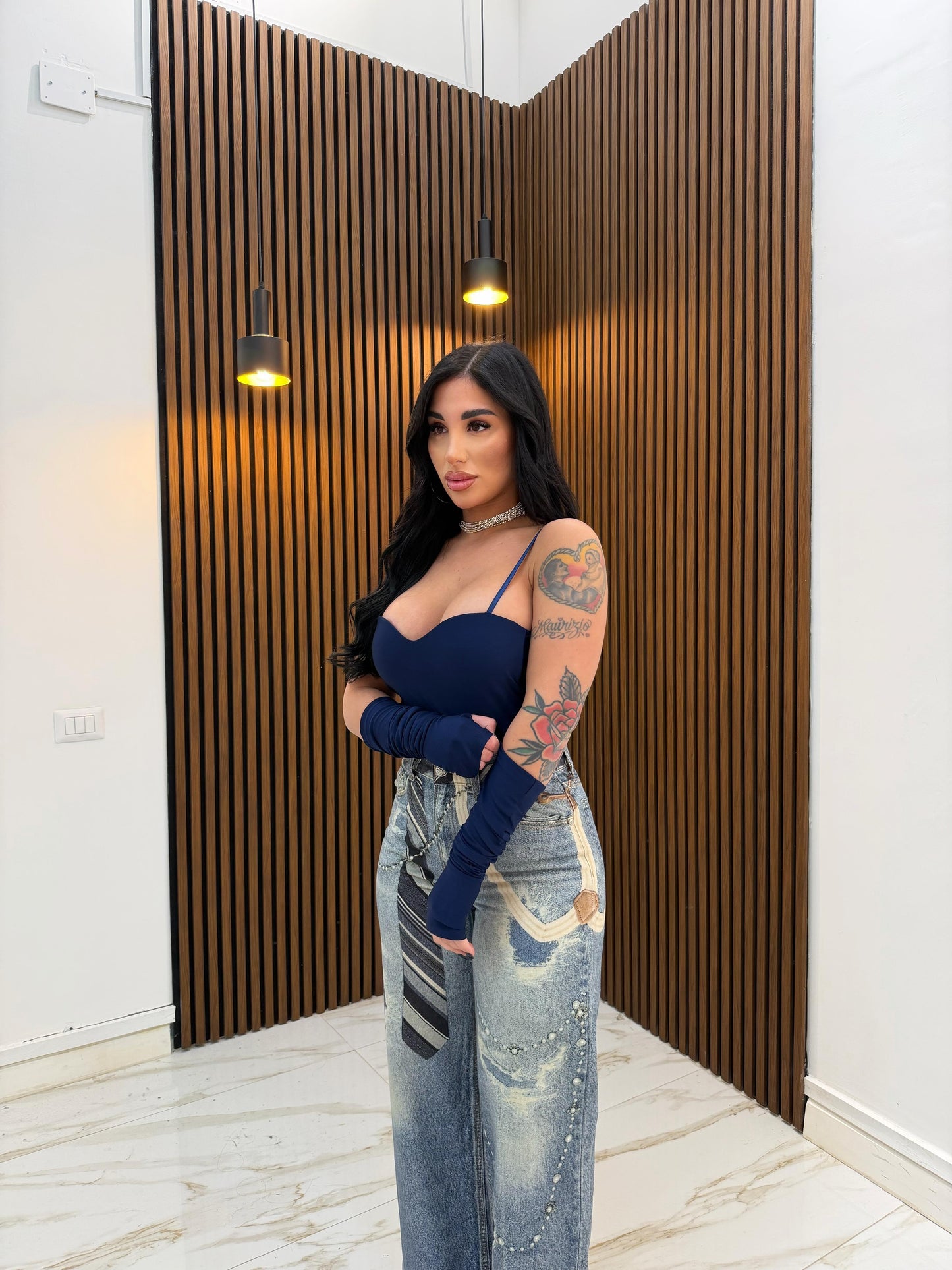 JEANS CRAVATTA