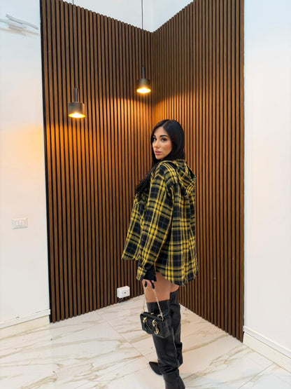 CAMICIA TARTAN GIALLO