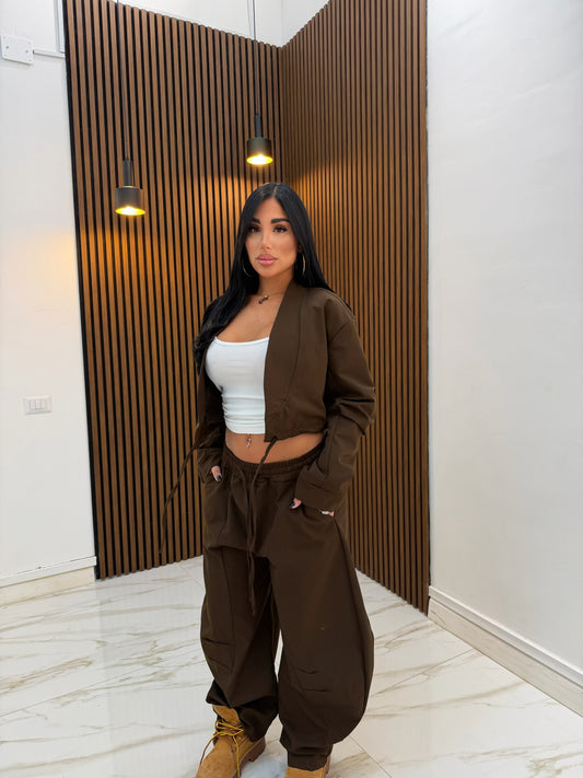 CORDINATO STREET MARRONE