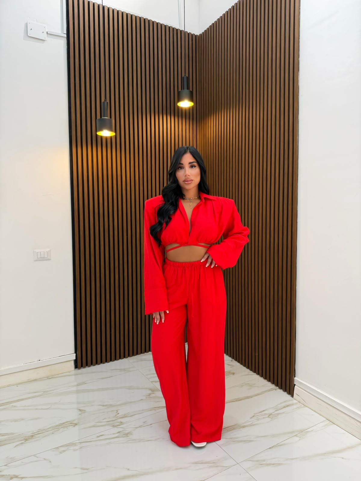 CORDINATO LUXURY ROSSO