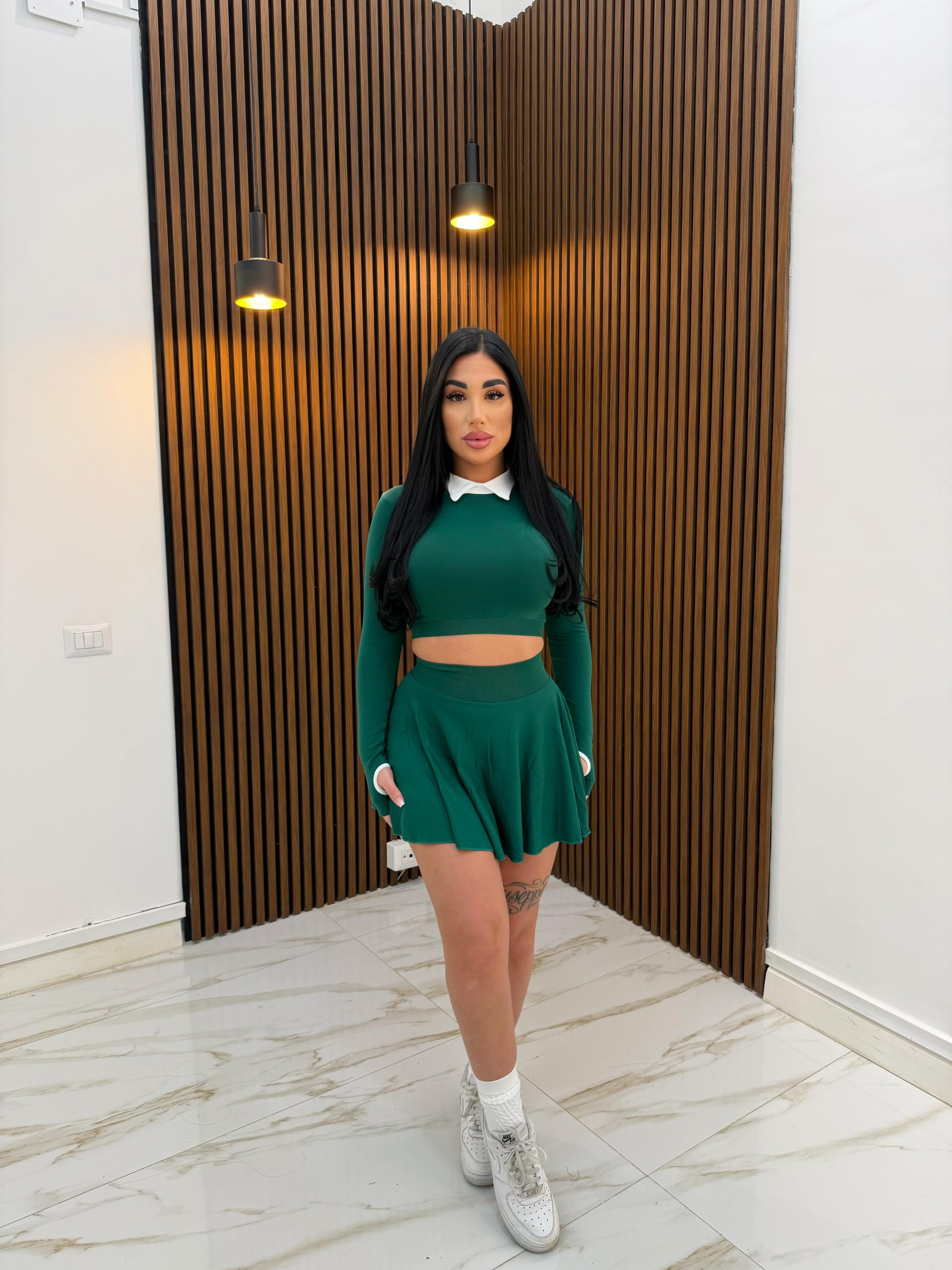 CORDINATO TENNIS VERDE