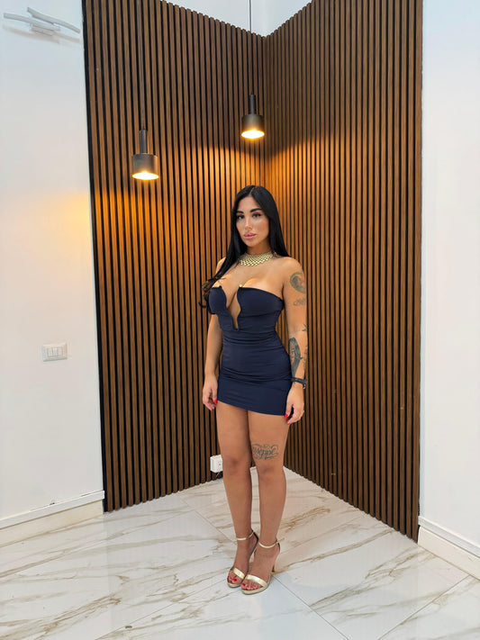 DRESS ONDA BLU NOTTE