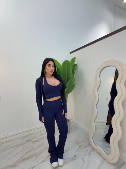 TRIS TRECCIA BLU NOTTE