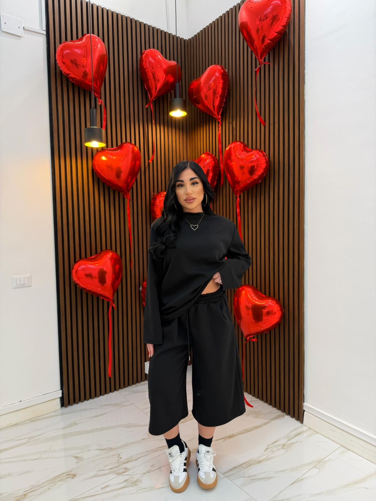 CORDINATO COMFY NERO