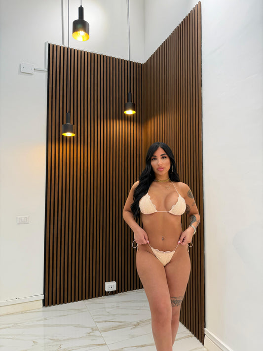 BIKINI IN MERLETTO ROSA CIPRIA
