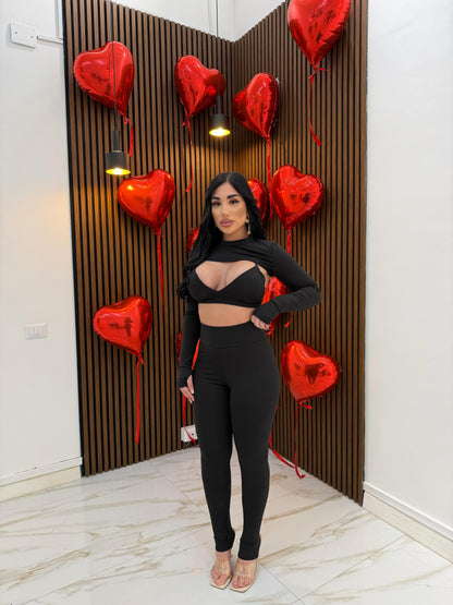 CORDINATO TRILLY NERO