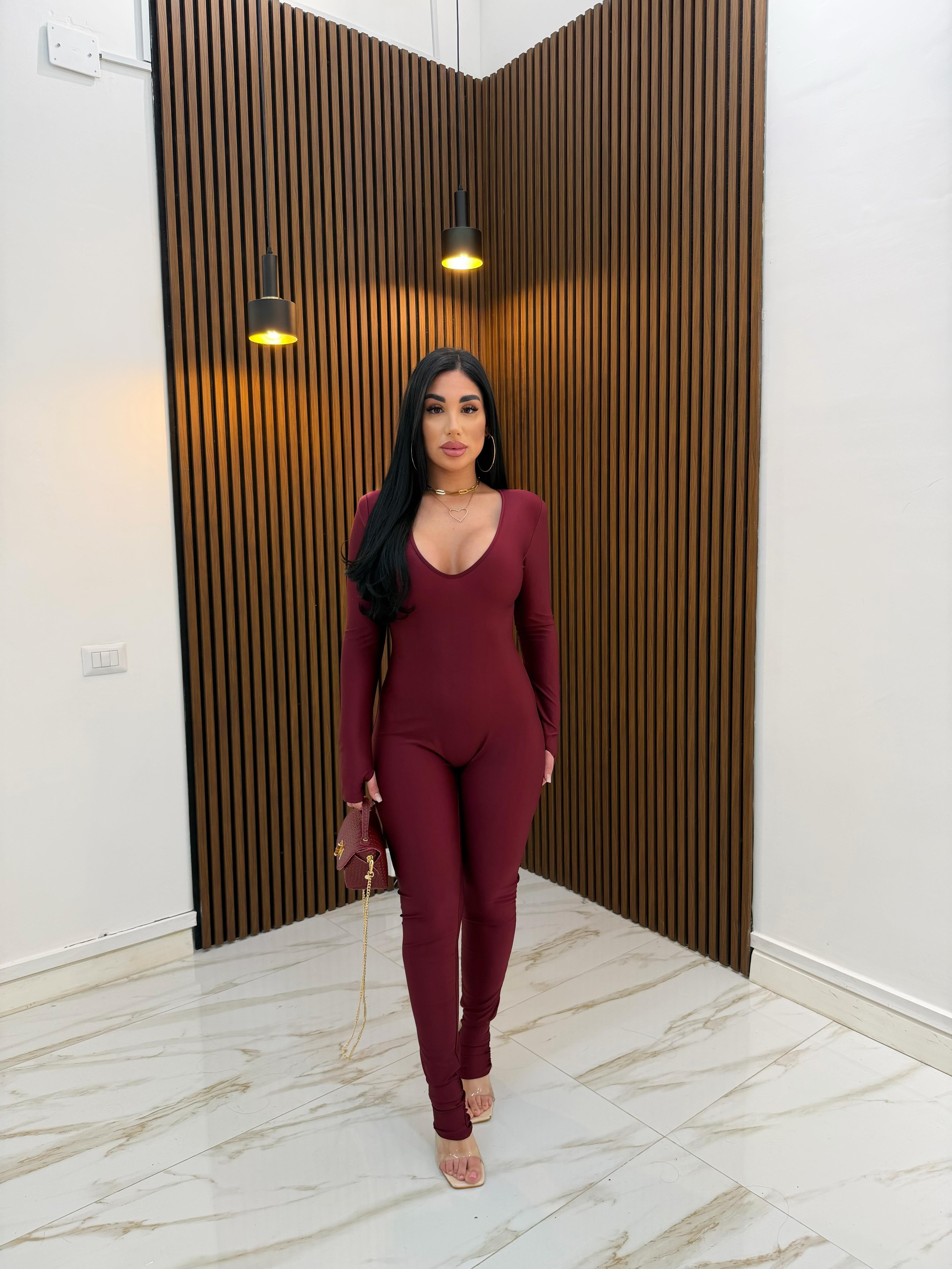 JUMPSUIT MIREA BORDEAUX