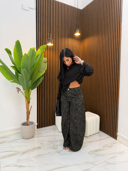 MAGLIA SEMITRASPARENTE NERA