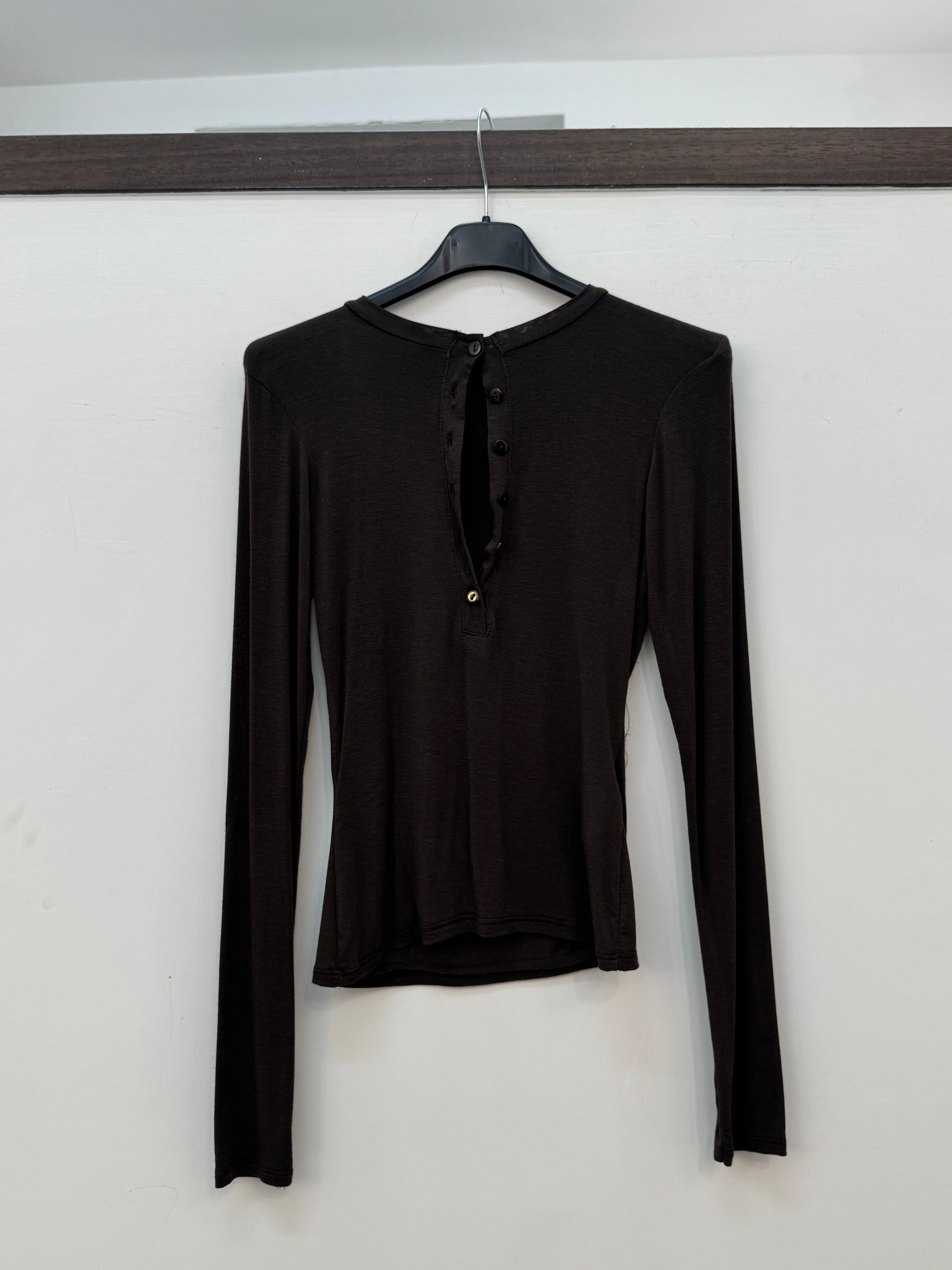 MAGLIA BOTTONS MARRONE