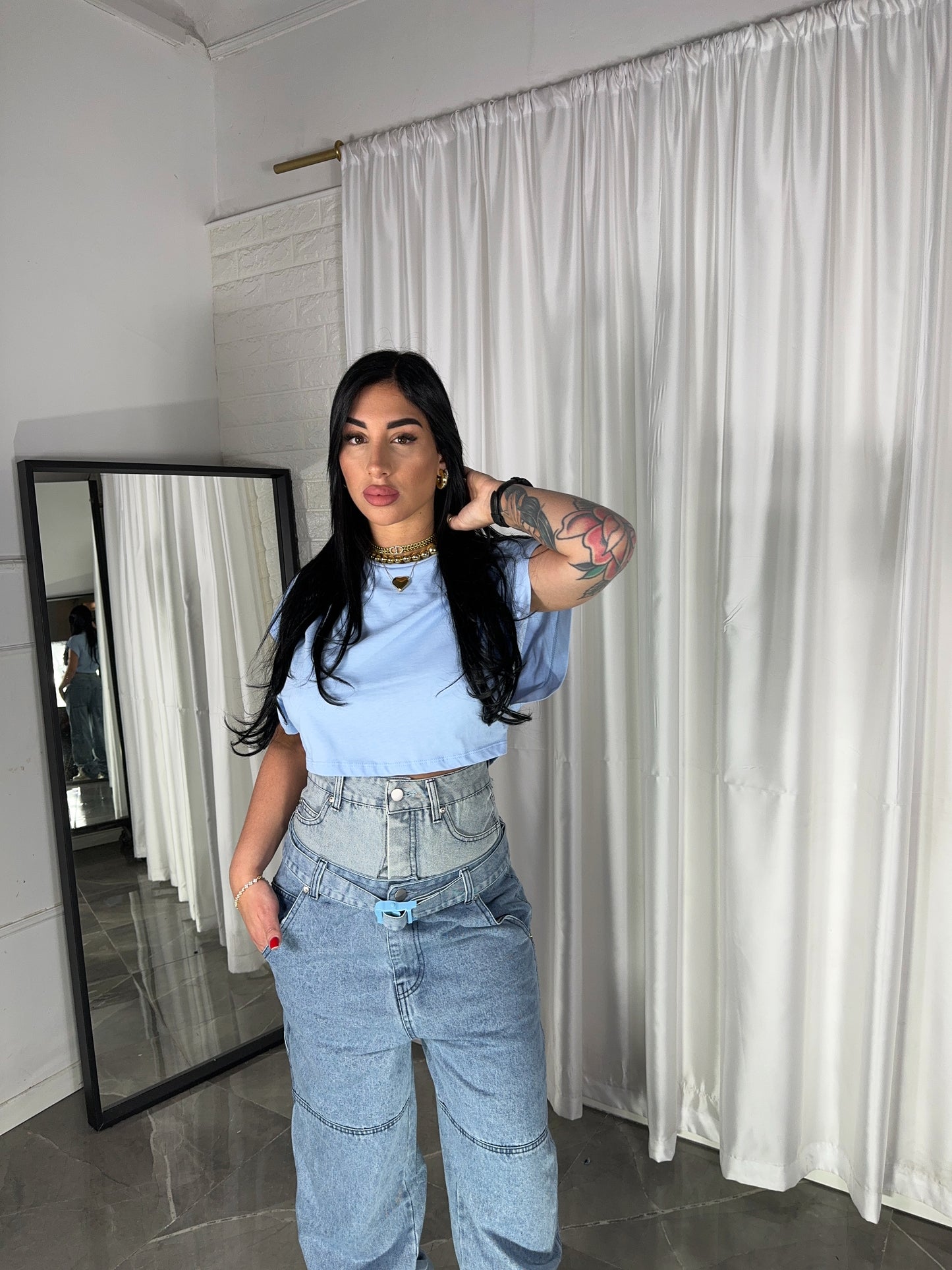 MAGLIA GIROMANICA CROP