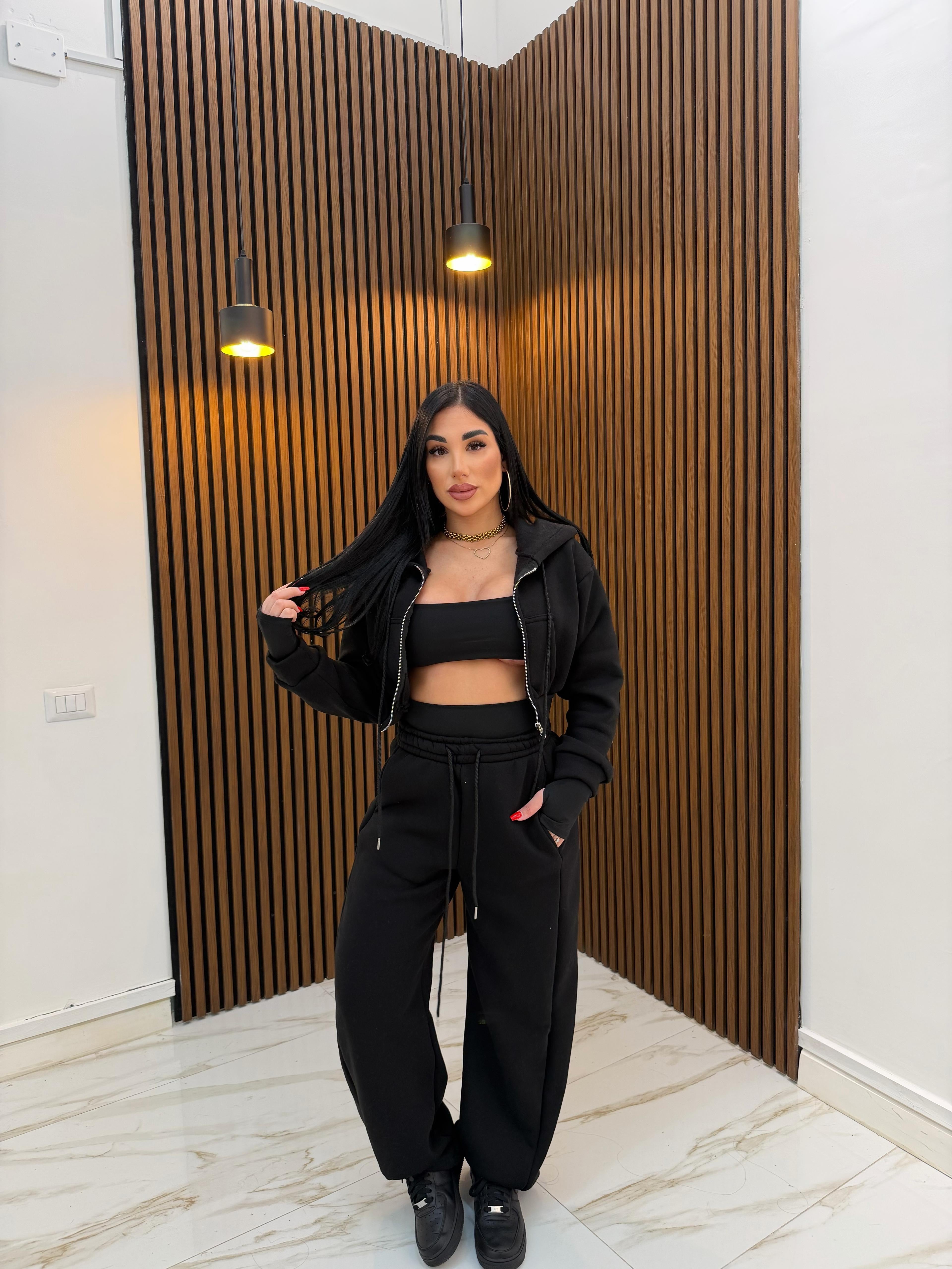 CORDINATO 3 PEZZI NERO