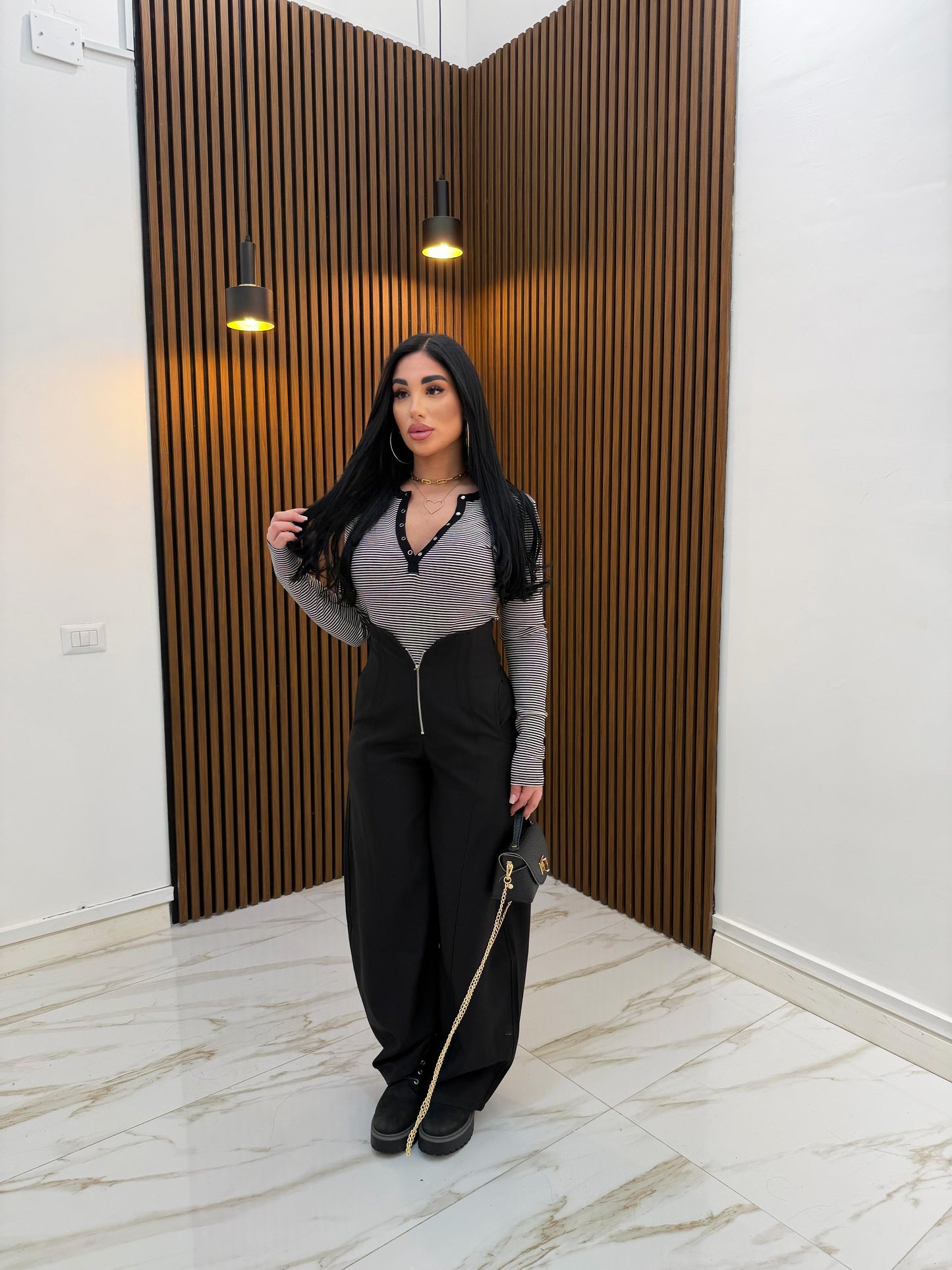 MAGLIA BOTTONS RIGHE