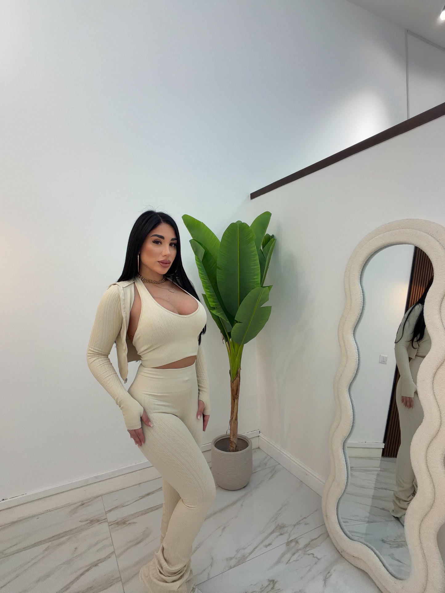TRIS TRECCIA BEIGE