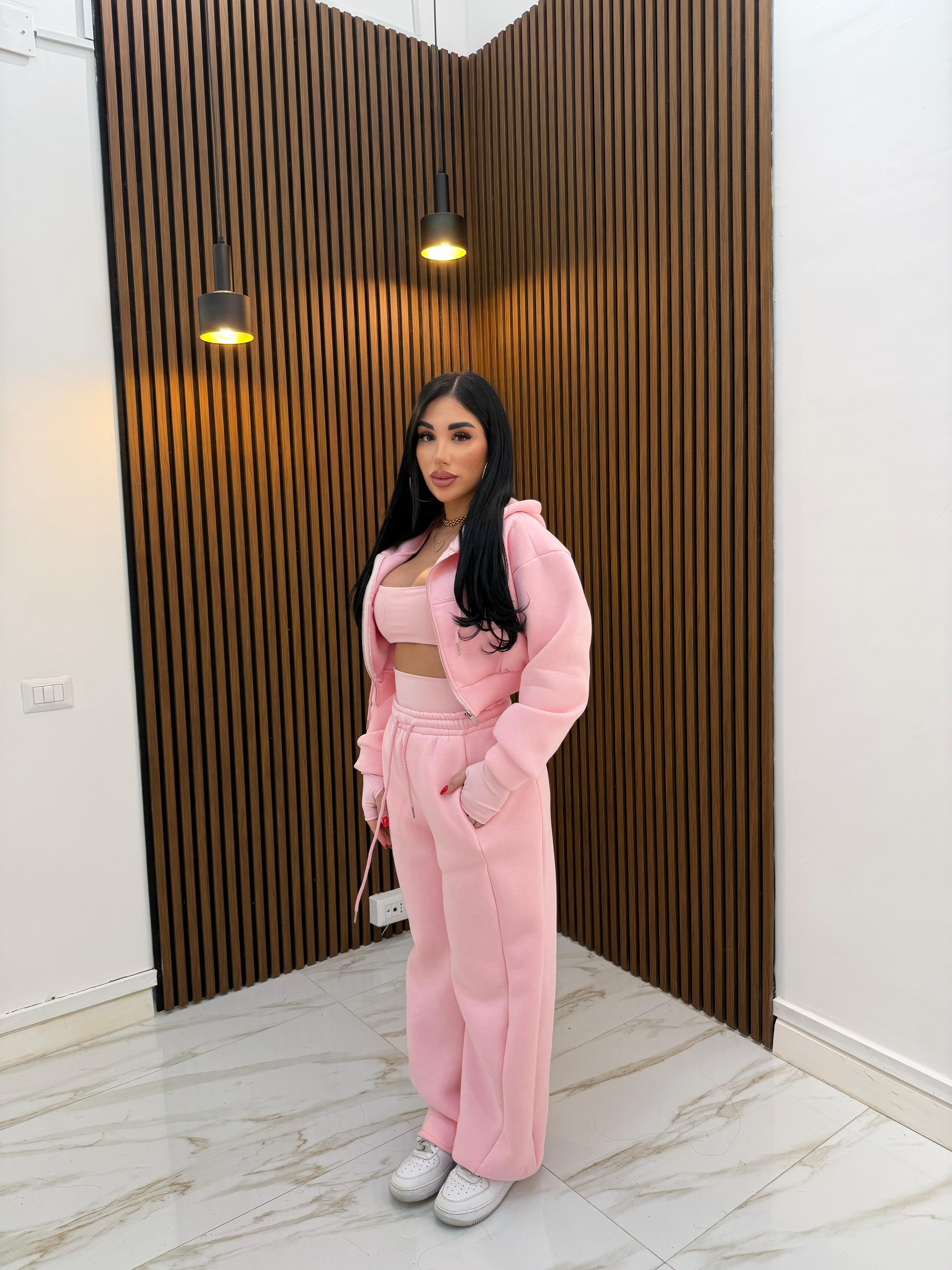 CORDINATO 3 PEZZI ROSA