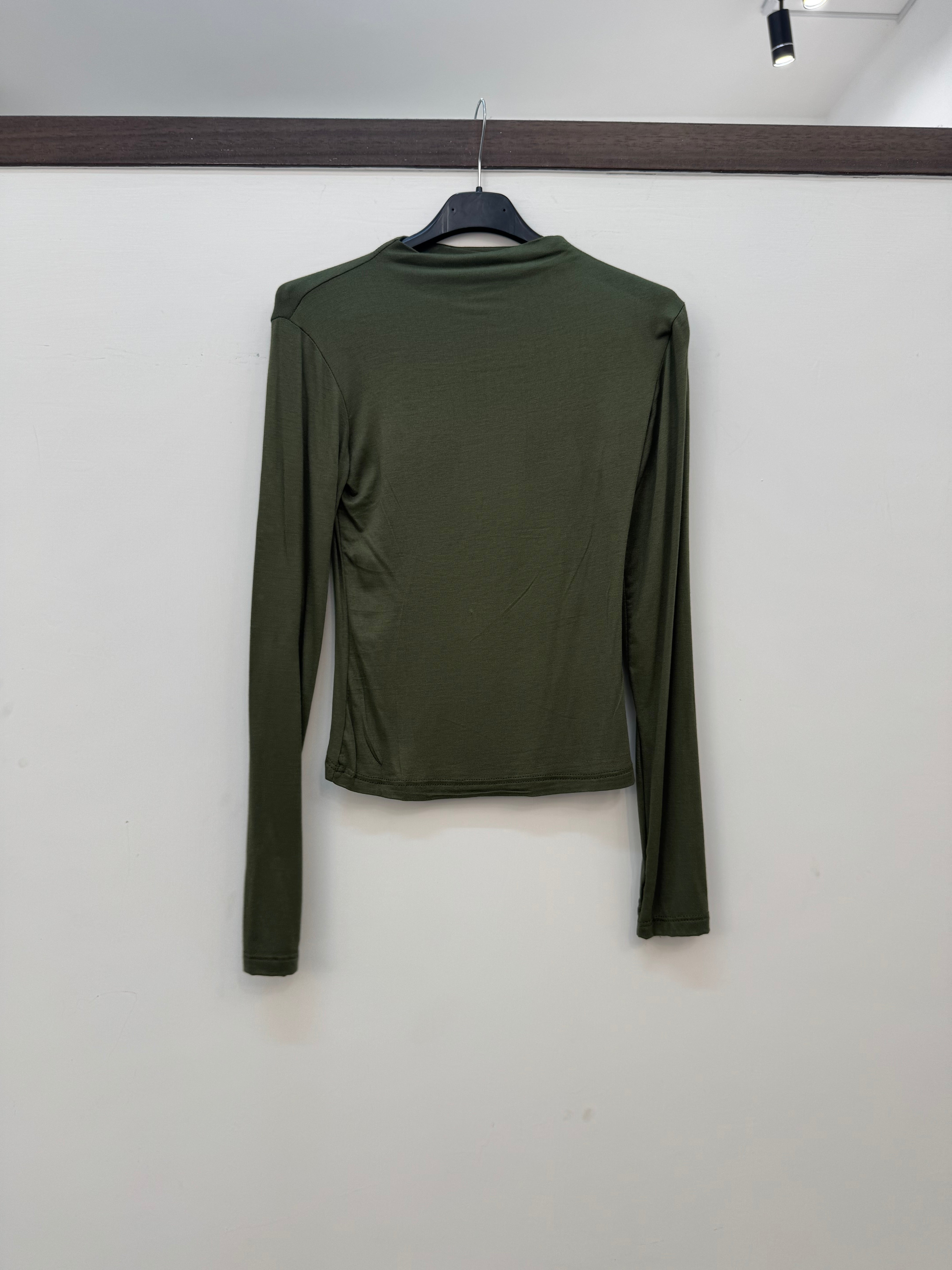 MAGLIA SEMITRASPARENTE VERDE