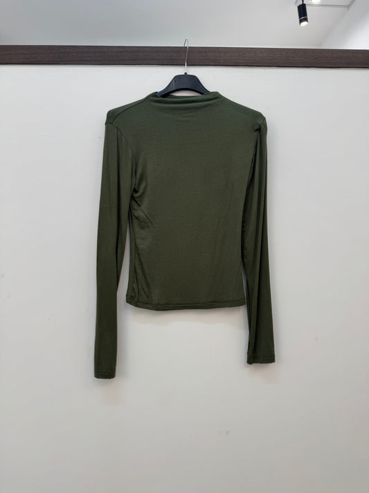 MAGLIA SEMITRASPARENTE VERDE
