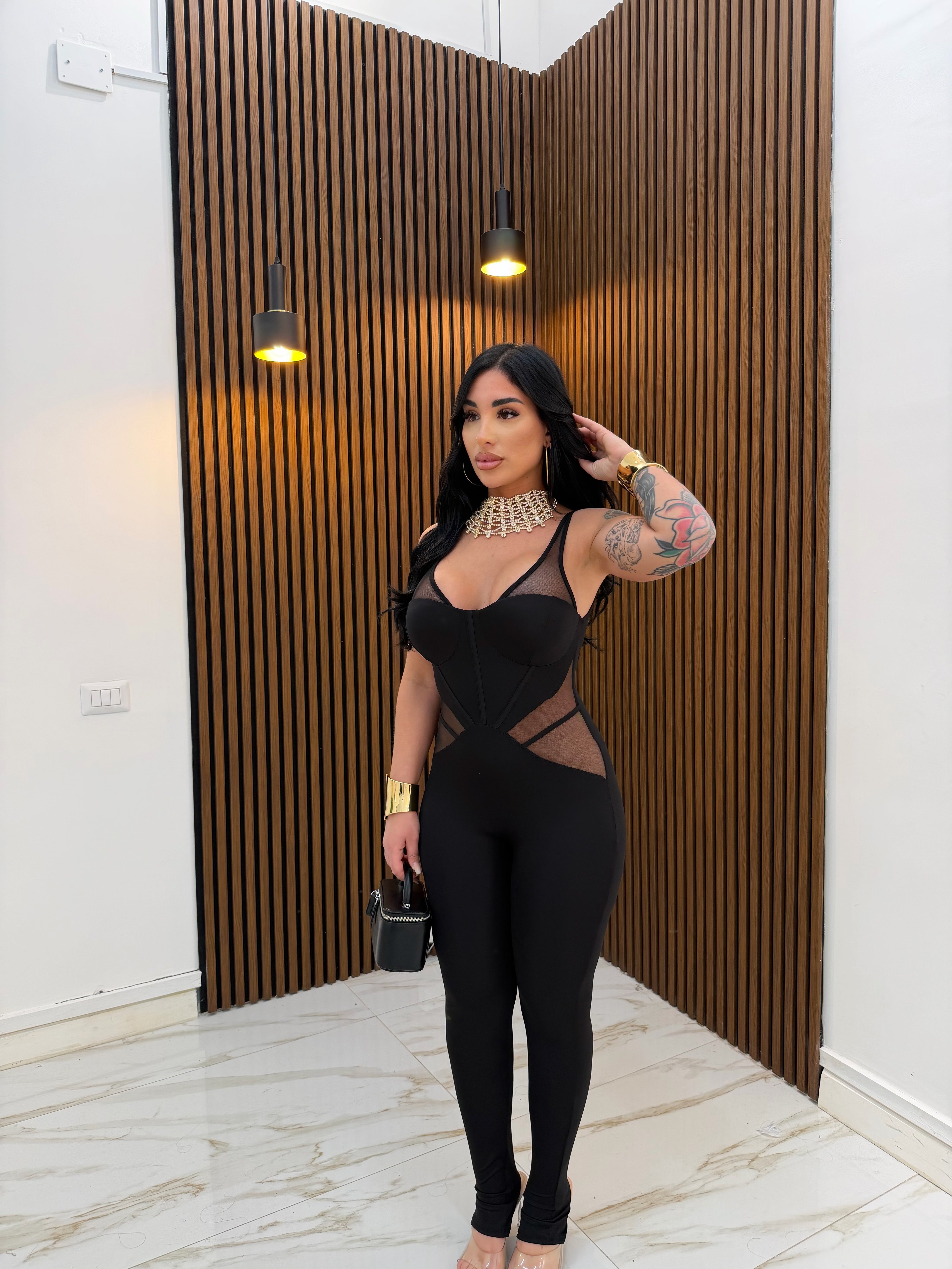 JUMPSUIT TRASPARENZE