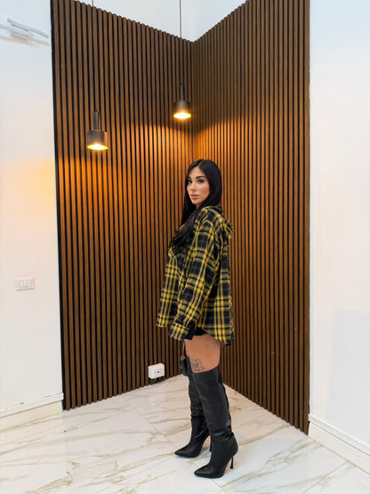 CAMICIA TARTAN GIALLO