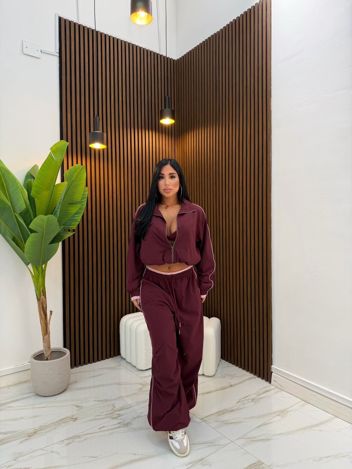 CORDINATO ACNE BORDEAUX