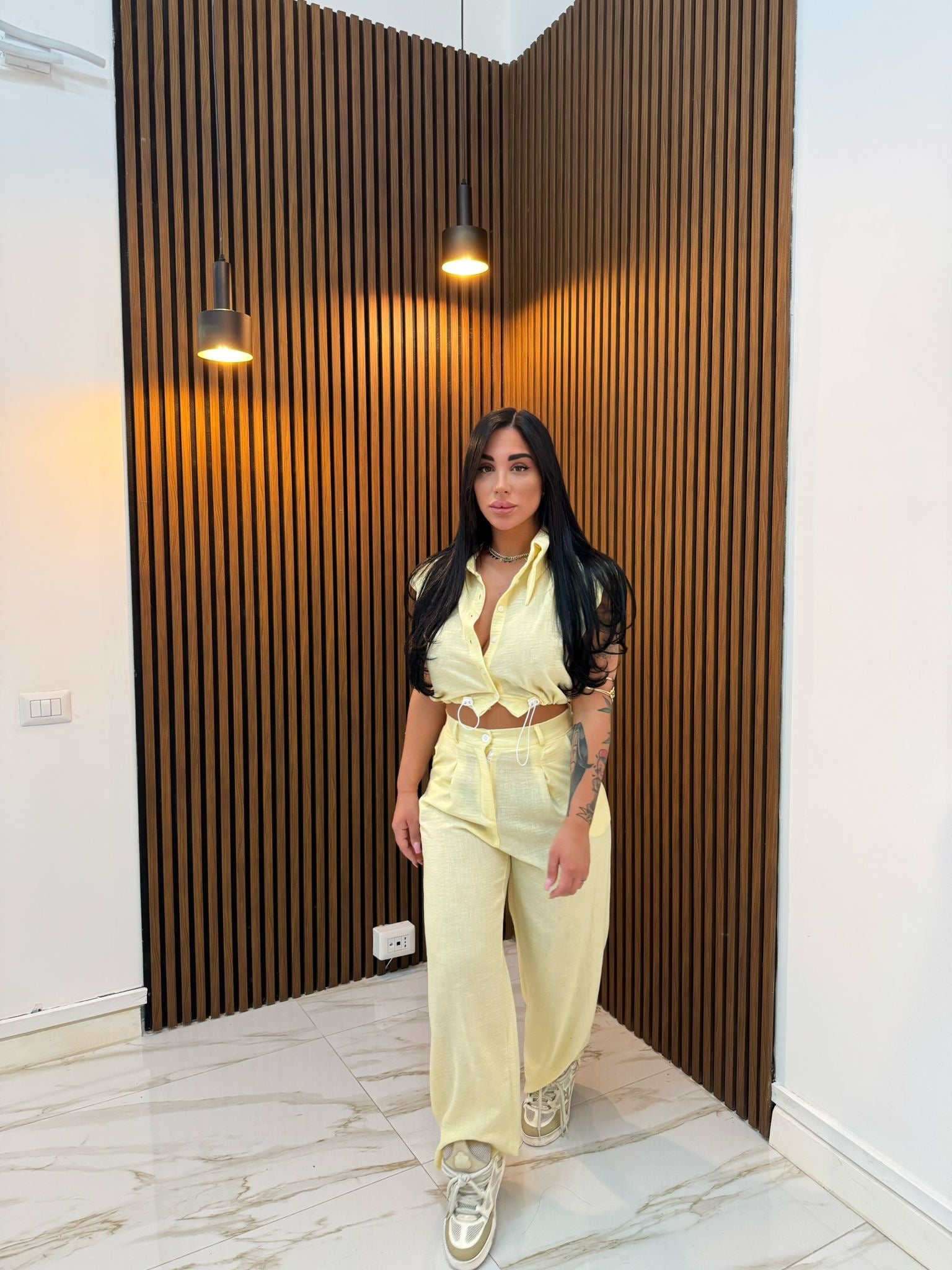 CORDINATO COMFY GIALLO