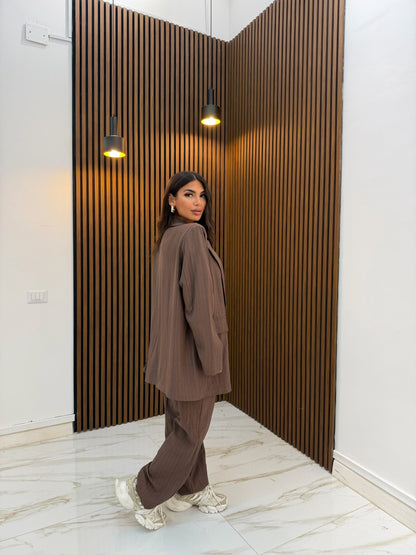 TAILLEUR GESSATO MARRONE