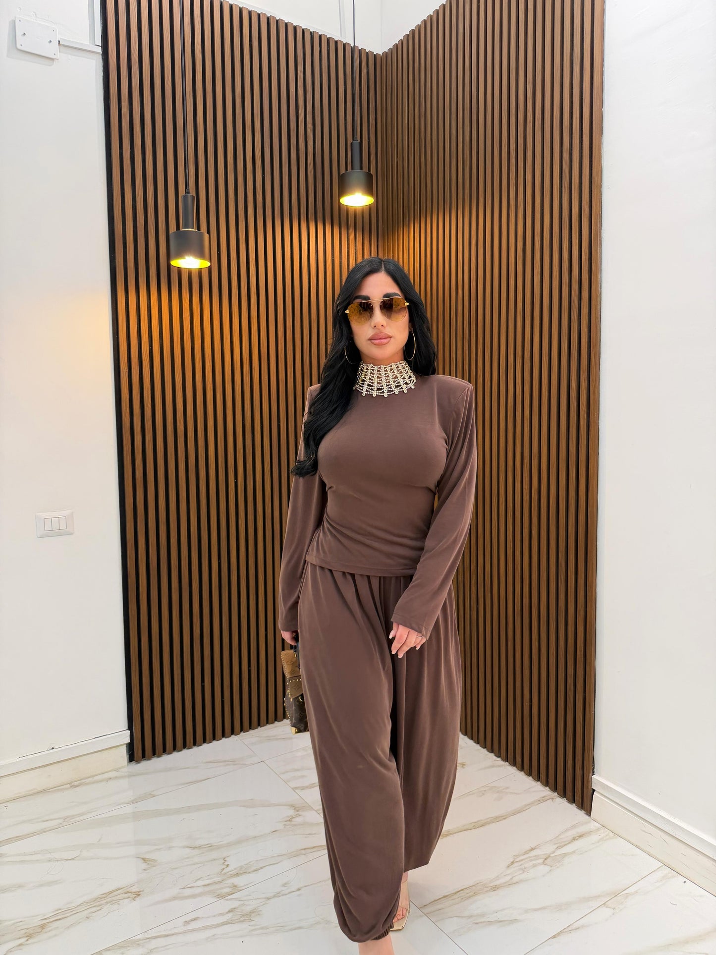 CORDINATO MODULARE MARRONE