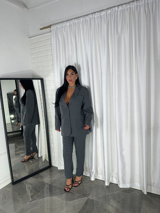 TAILLEUR SWAROSKY GRIGIO