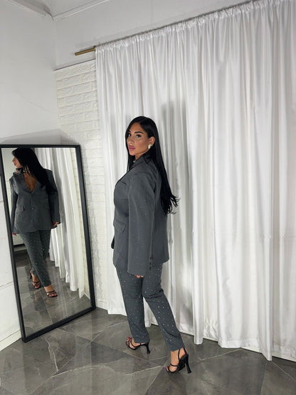TAILLEUR SWAROSKY GRIGIO